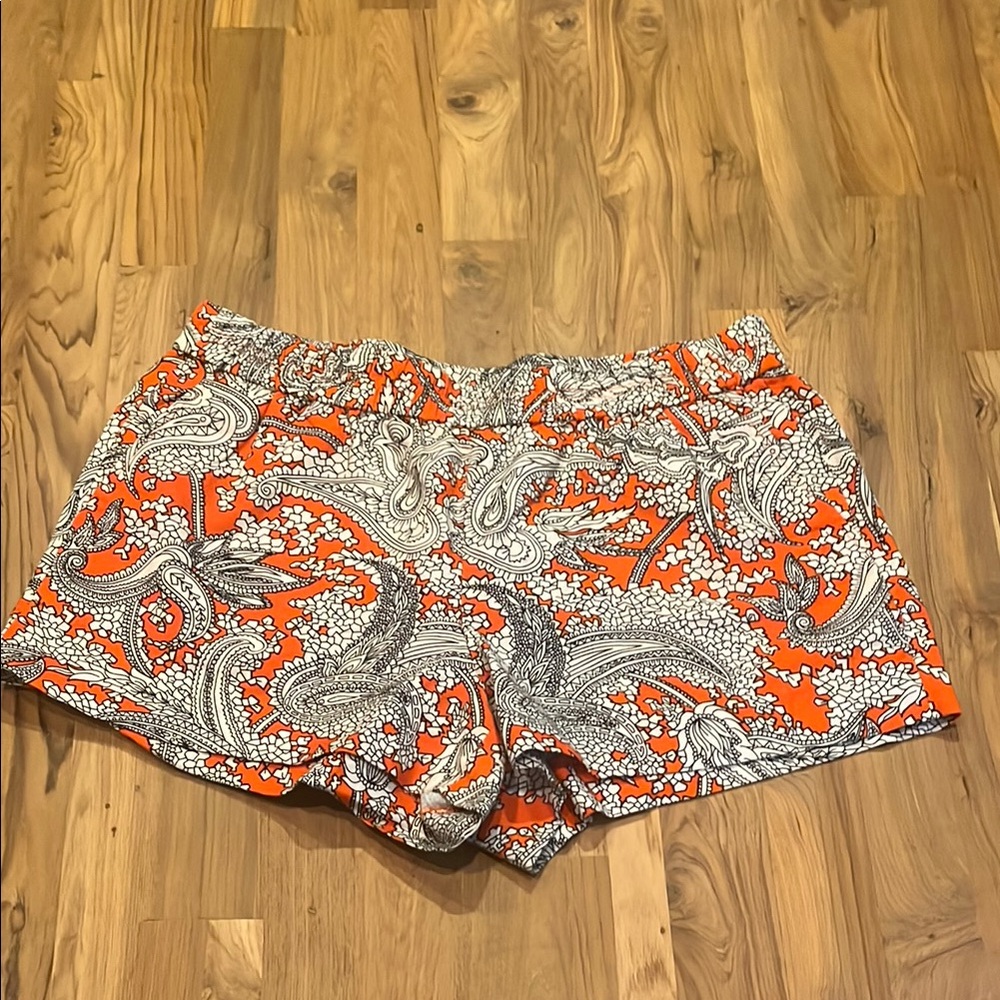 Orange Paisley Women's Shorts